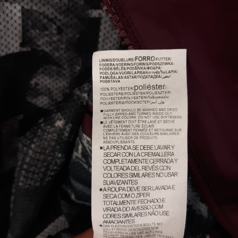 Under Armour Iron Paradise Barbell Club Jacket Project Rock Maroon Mens Large - Picture 12 of 13